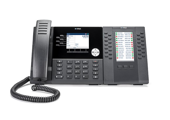 Mitel 6920w with Button Box Mitel 6920w phone is compatible with button box expansion module