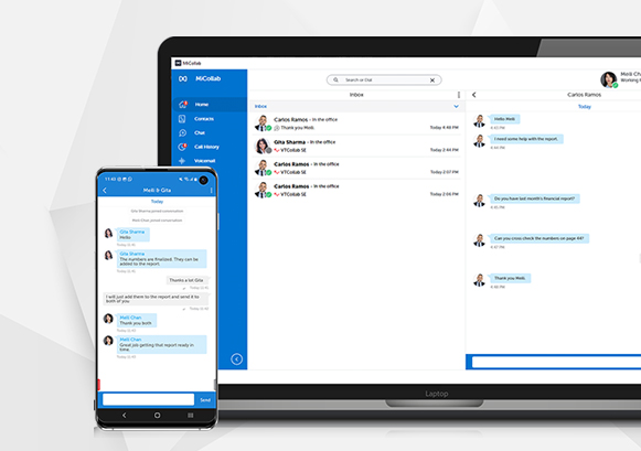 Mitel MiVoice Business platform includes softphone and mobile features