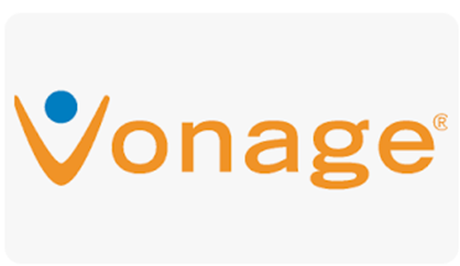 Vonage logo — Cloud-based VoIP, business phone systems, unified communications, and contact center solutions