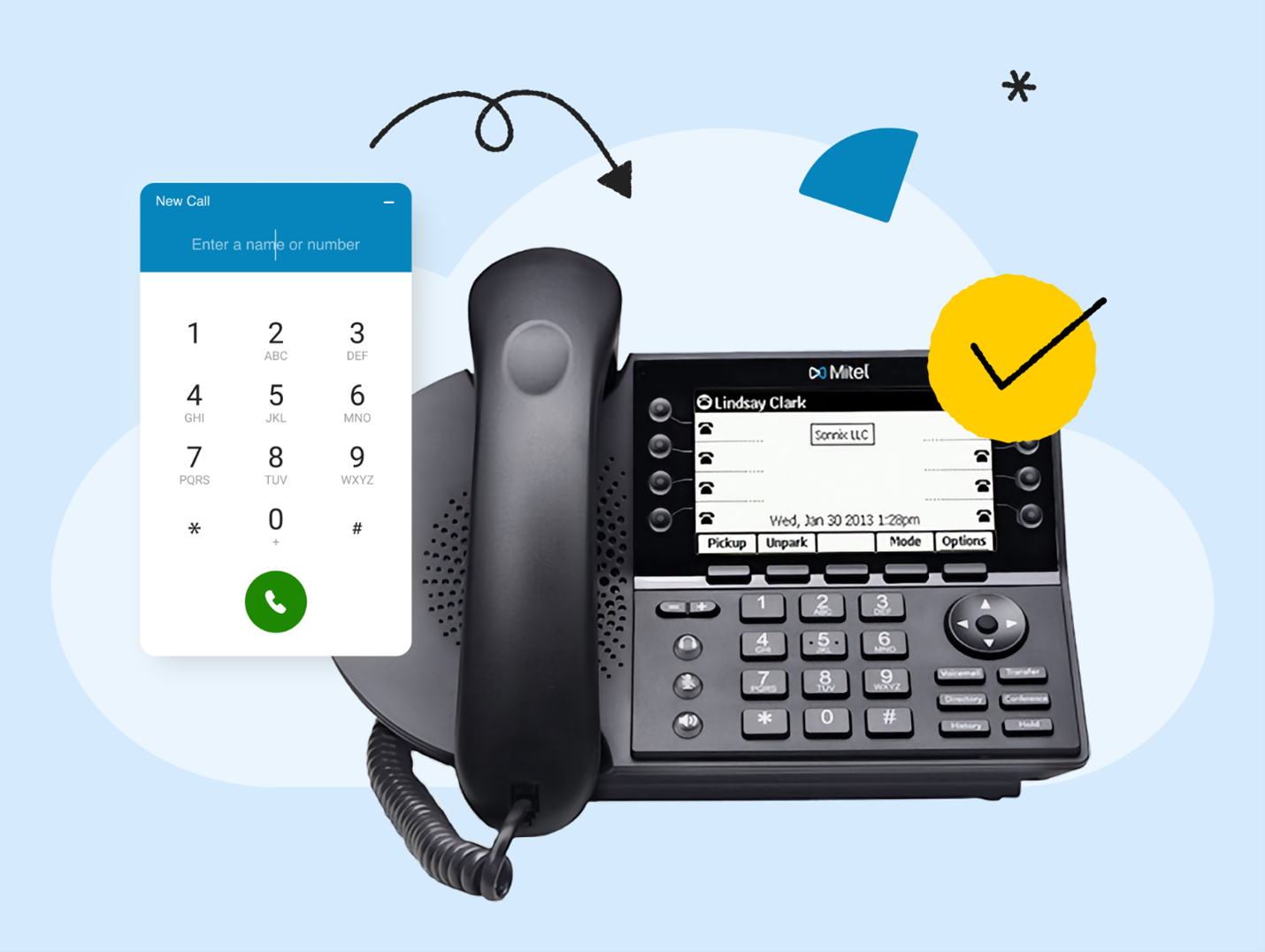 Mitel Phone Reliable Communication with the Mitel IP Phone & Desktop App