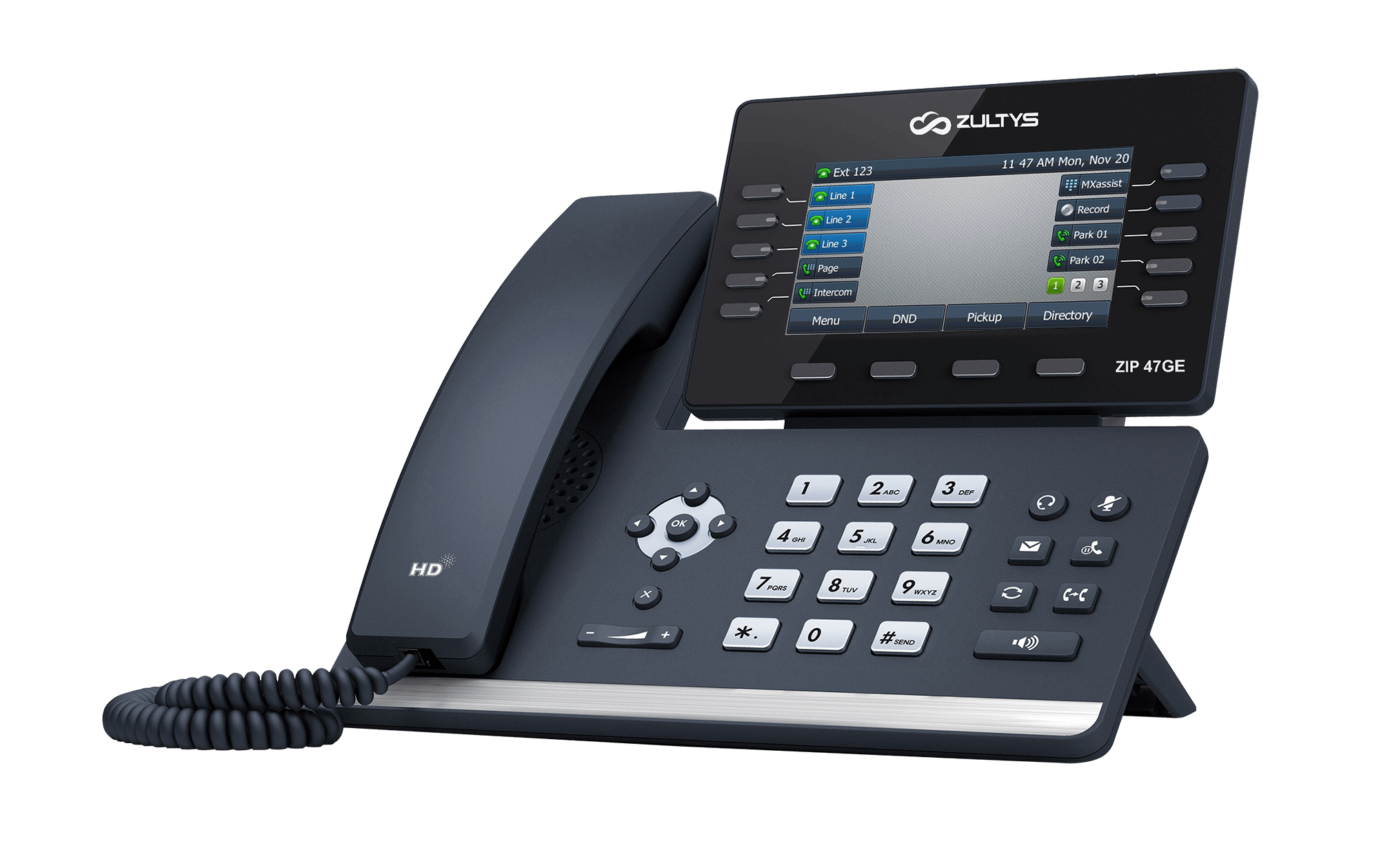 ZIP-47GE-1 Elevate Your Office Communication with the Zultys ZIP 47GE IP Phone