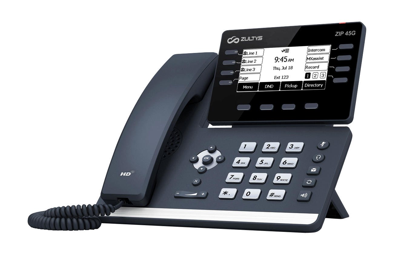 ZIP45G Boost Your Business Communication with the Zultys ZIP 45G IP Phone