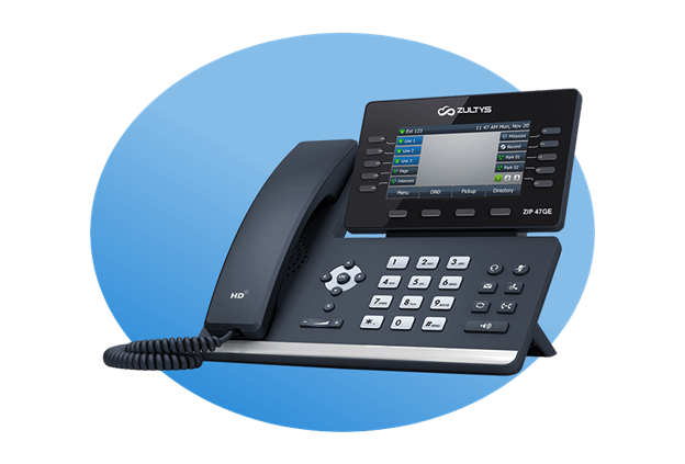 Zultys ZIP 47GE IP Phone – Advanced Communication Solution